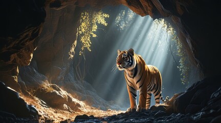 Tiger in the Dark Cave