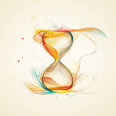 Abstract hourglass illustration