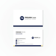Professional creative clean modern business card template