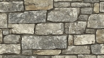 Obraz premium Textured Stone Wall Background with Varied Shapes and Sizes, Perfect for Architecture and Interior Design Projects or Natural Landscape Inspirations