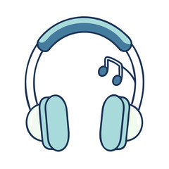 Headphones Icon for Music and Audio