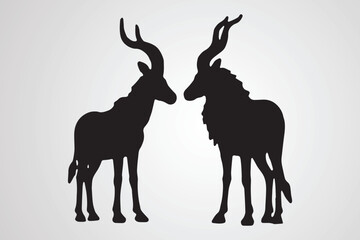 animal silhouettes vector illustration.