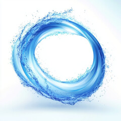 Fototapeta premium abstract blue wave background