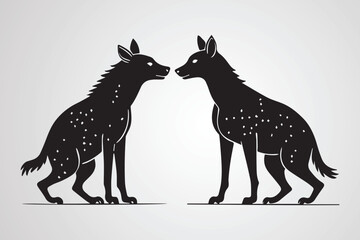 animal silhouettes vector illustration.