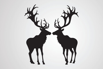 animal silhouettes vector illustration.