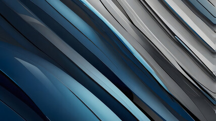 Obraz premium sleek background featuring intersecting lines and curves in gradient tones of blue and gray