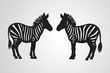 animal silhouettes vector illustration.