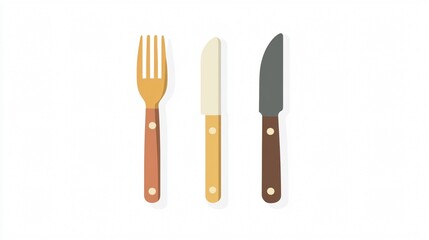 Sleek Fork and Knife Vector Icon for Design Professionals