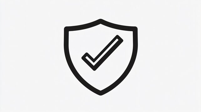 recommend clip art: Transparent Shield Icon with Check Mark - Professional Security Illustration
