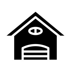 Garage Office Startup Glyph Icon