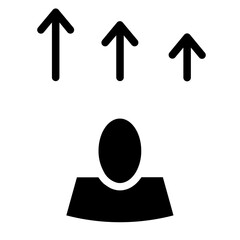 Growth Marketing Office Glyph Icon