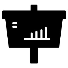 Business Chart Sales Glyph Icon
