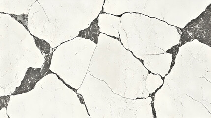 Cracked White Abstract Background Illustration