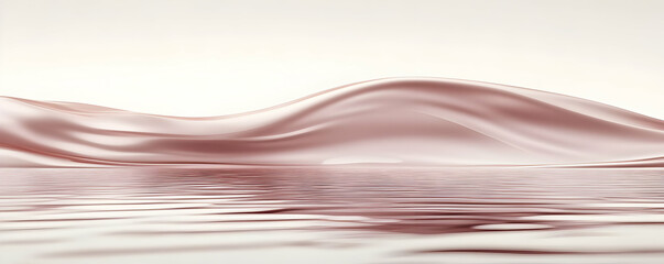 Rose Gold Abstract 3D Background