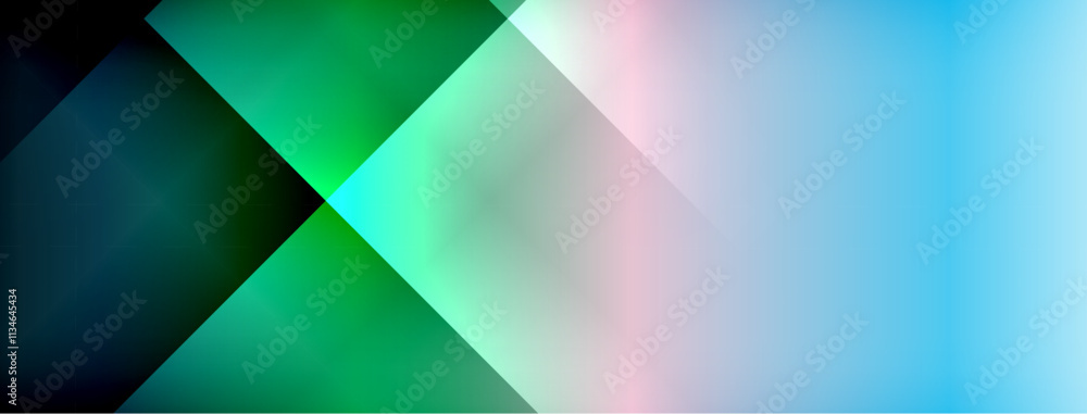 Poster Colorful gradient with lines made of shadow and light. Creative background