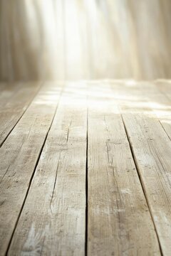 Light Streaks Across Weathered Wooden Planks