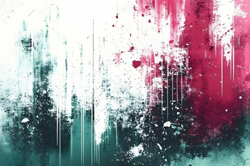 Abstract Teal Pink Grunge Background Illustration