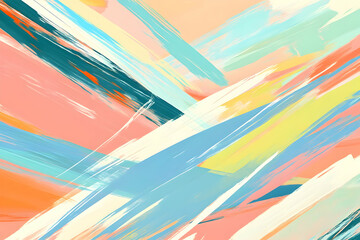 Abstract Paint Strokes Illustration