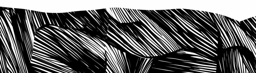 Abstract Black and White Illustration