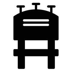 Road Street Board Glyph Icon