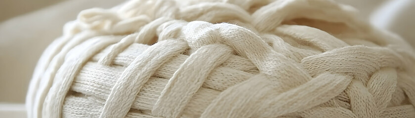 Cream Knit Texture Background Illustration