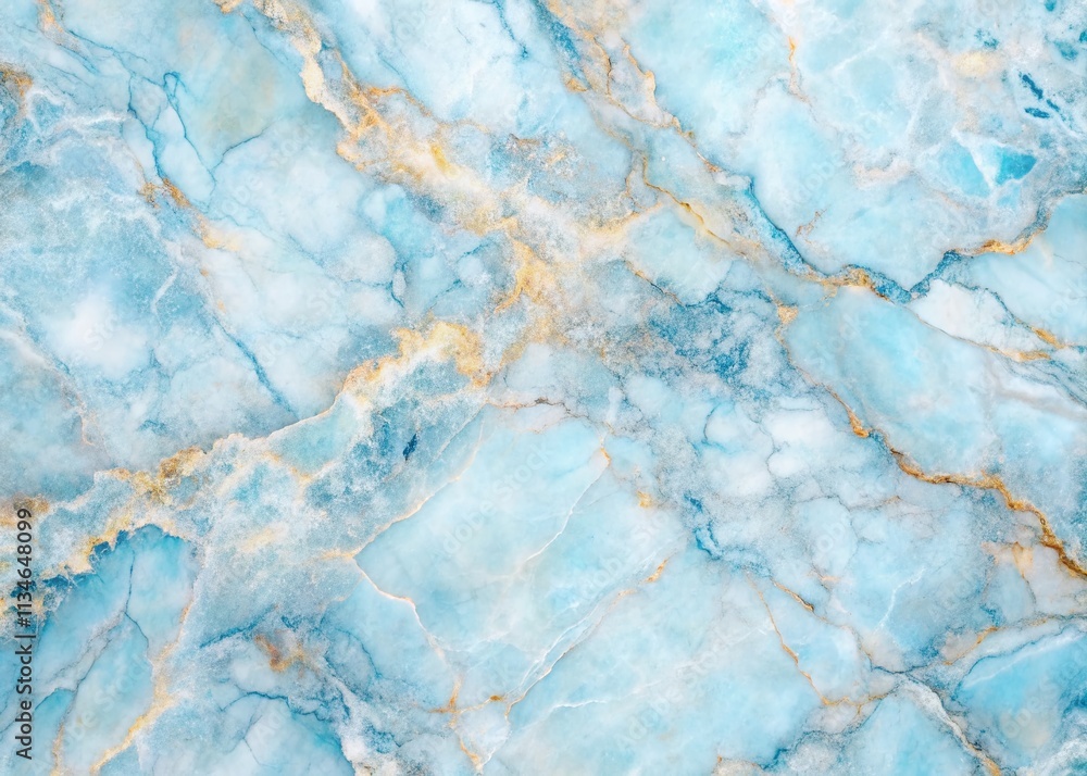 Poster aerial view of light blue marble background with unique patterns and textures for creative design an
