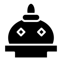 Buda Budism Stupa Glyph Icon