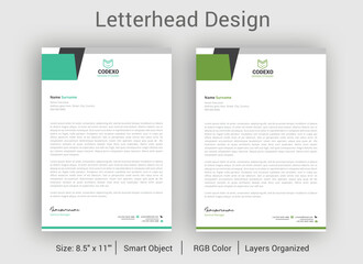 Professional corporate Business letterhead design template,letterhead design,Modern company letterhead