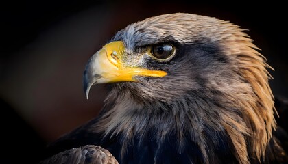 Fototapeta premium Eagle Intense Gaze. Close-up of an eagle