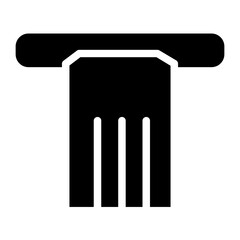 Building Ancient Temple Glyph Icon