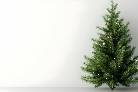 3D Render Christmas Tree Illustration