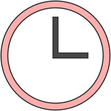 recommend clip art: light pink clock transparent