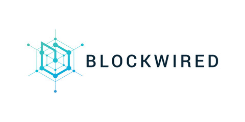 Abstract letter B technology logo, knowledge logo, molecular B logo