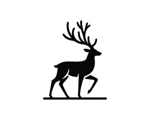 Reindeer logo design vector template