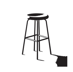 Stool Seat silhouette vector illustration