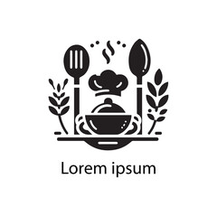 restaurant logo type vector