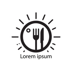 restaurant logo type vector