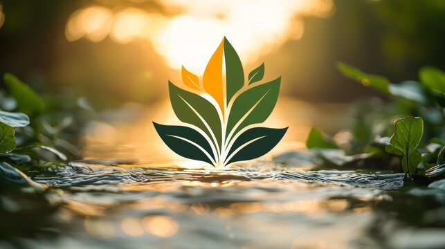 creative logo showcases eco friendly event planning company incorporating green leaf design event icons. vibrant colors emphasize sustainability and charm.