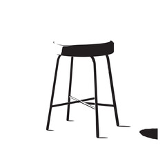 Stool Seat silhouette vector illustration