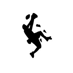 climbing wall silhouette