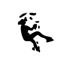 climbing wall silhouette