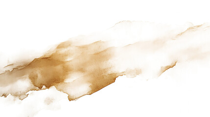 Watercolor abstract beige texture.painting background on white paper background. Dry and wet brush stroke effects