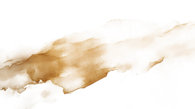 Watercolor abstract beige texture.painting background on white paper background. Dry and wet brush stroke effects