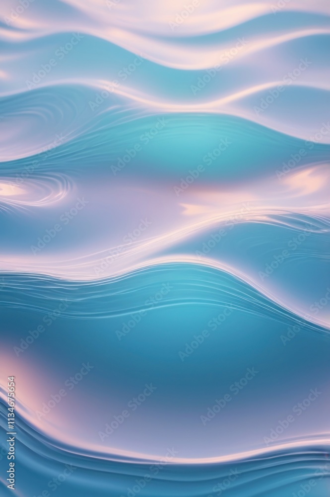 Poster soft gradient flowing lines in neutral tones