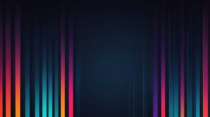 Fototapeta premium Deep Blue Gradient Stage Background with Lights