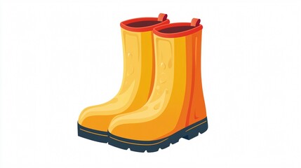 Rain Boots Icon Transparent Vector Isolated