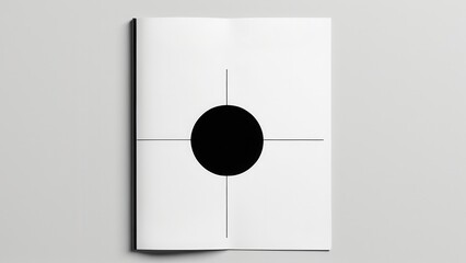 A minimalist black and white photograph featuring abstract geometric shapes and lines, creating a modern and artistic composition
