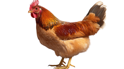 Rustic Beauty: A Stunning Rhode Island Red Hen