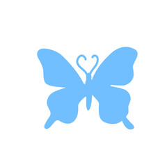 Cute colorful butterfly icon