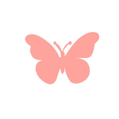 Cute colorful butterfly icon